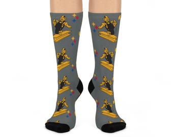 Retro Steelers Logo Socks: Vintage Hand-Drawn Design