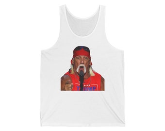 Canotta Hulk Hogan / Design icona del wrestling disegnato a mano, abbigliamento unisex