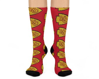 Kansas City Arrowhead Original Art Cushioned Crew Socks