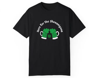 Shenanigans St. Patricks Day Maglietta a maniche corte / Design originale irlandese unisex