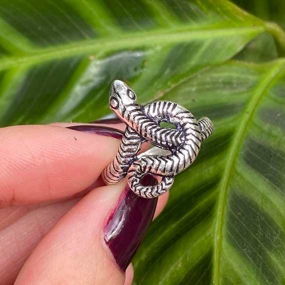 現役店員シルバー 925 Sterling リング 指輪 蛇 スネーク9号