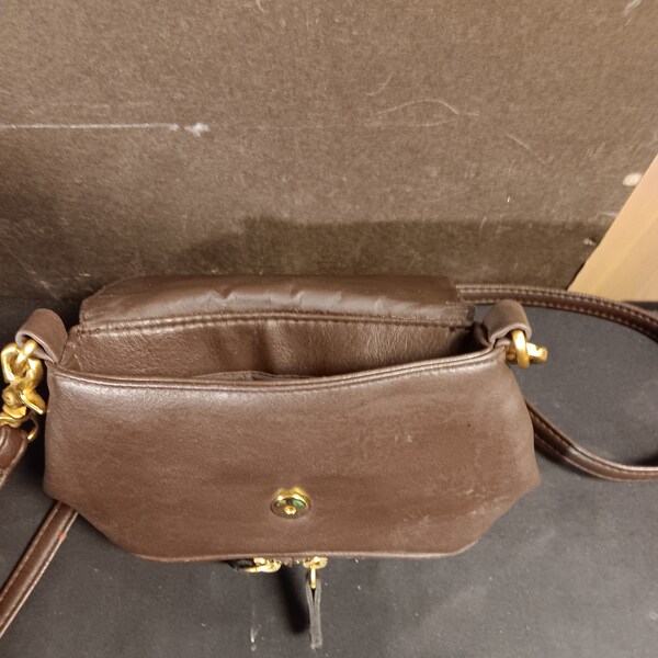 Brown Leather Shoulder Bag