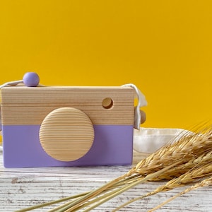 Handmade Wooden Toy Camera: Montessori Photography Prop