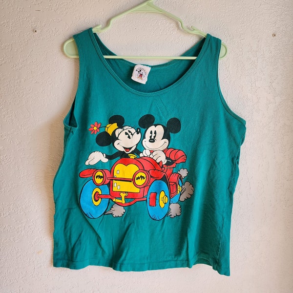 Mickey & Minnie Vintage 90' Tank Top, Size Women's Large