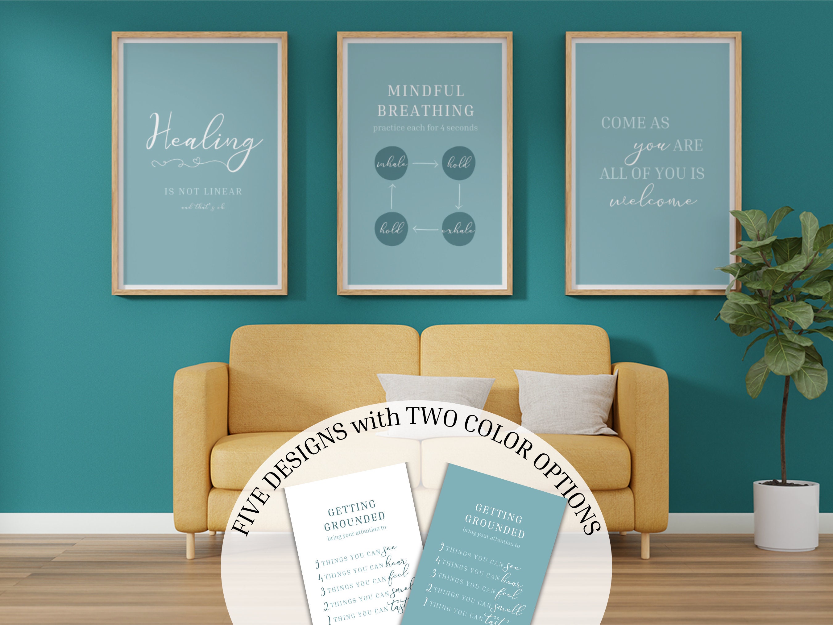 Therapist Wall Art | Mental Health Decor | Self Care Posters ...