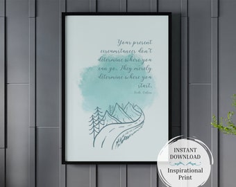 Inspiring Quote Print | Mental Health Art for Therapy Office (Digital Download)