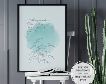 Inspirational Wall Art | Mental Health Decor | Self Care Posters | Therapy Office | Instant Downloads