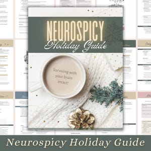 Neurospicy Holiday Guide | Holiday Stress Relief for Neurodivergent Adults | Self-Care Workbook for ADHD, Autism, Neurodivergent