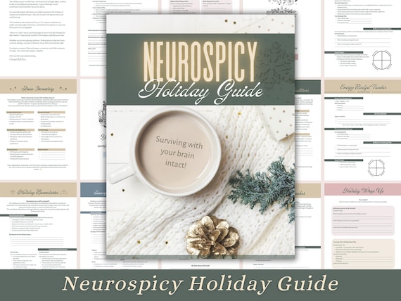 Neurospicy Holiday Guide | Stress Relief Workbook (Digital Download)