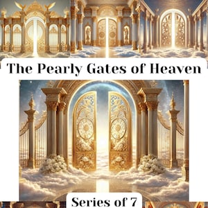 PEARLY GATES - angel A Depiction of the Pearly Gates of Heaven Opening with the