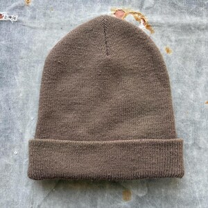 Vintage Y2K Carhartt Brown Tan Grunge Skate Outerwear Beanie image 2