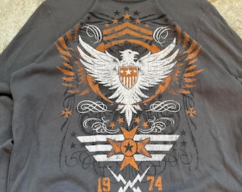 Vintage Y2K No Boundaries Military Grunge Thermal Shirt - Etsy