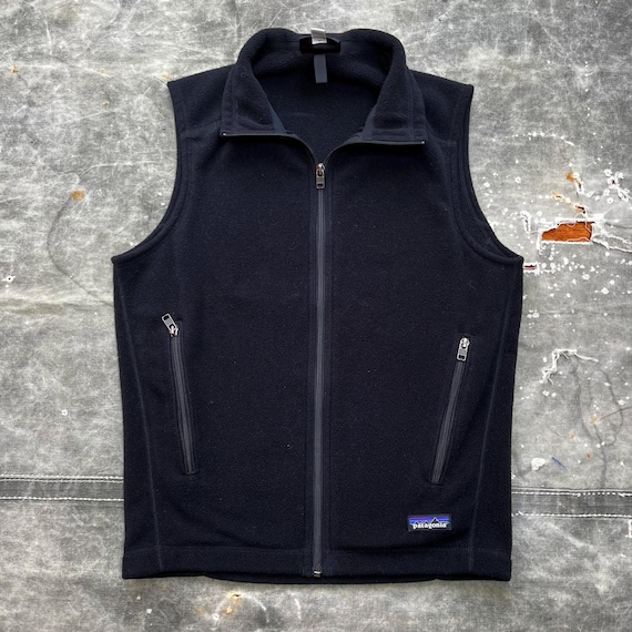Y2K Patagonia Synchilla Black Men's Small Vest - Etsy