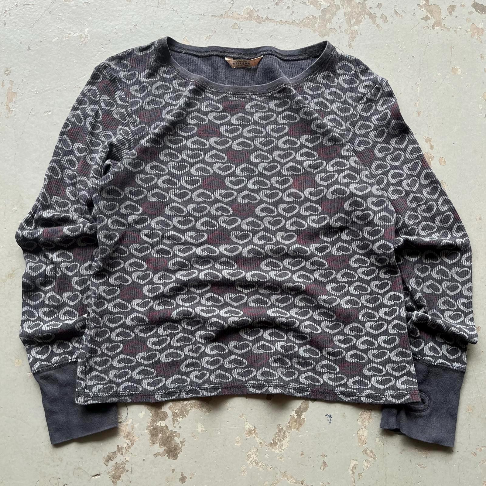 Vintage Y2K AOP Hearts Grunge Waffle Knit Thermal Shirt - Etsy