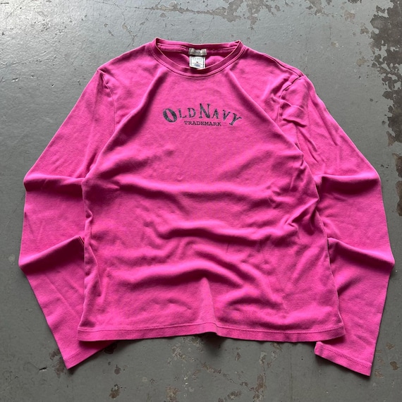 Vintage Y2K Pink Old Navy Glitter Grunge Stretchy Shirt - Etsy