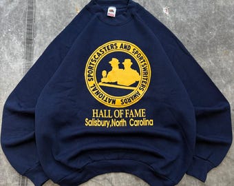 Sudadera vintage del Salón de la Fama de los Locutores Deportivos y Periodistas Deportivos