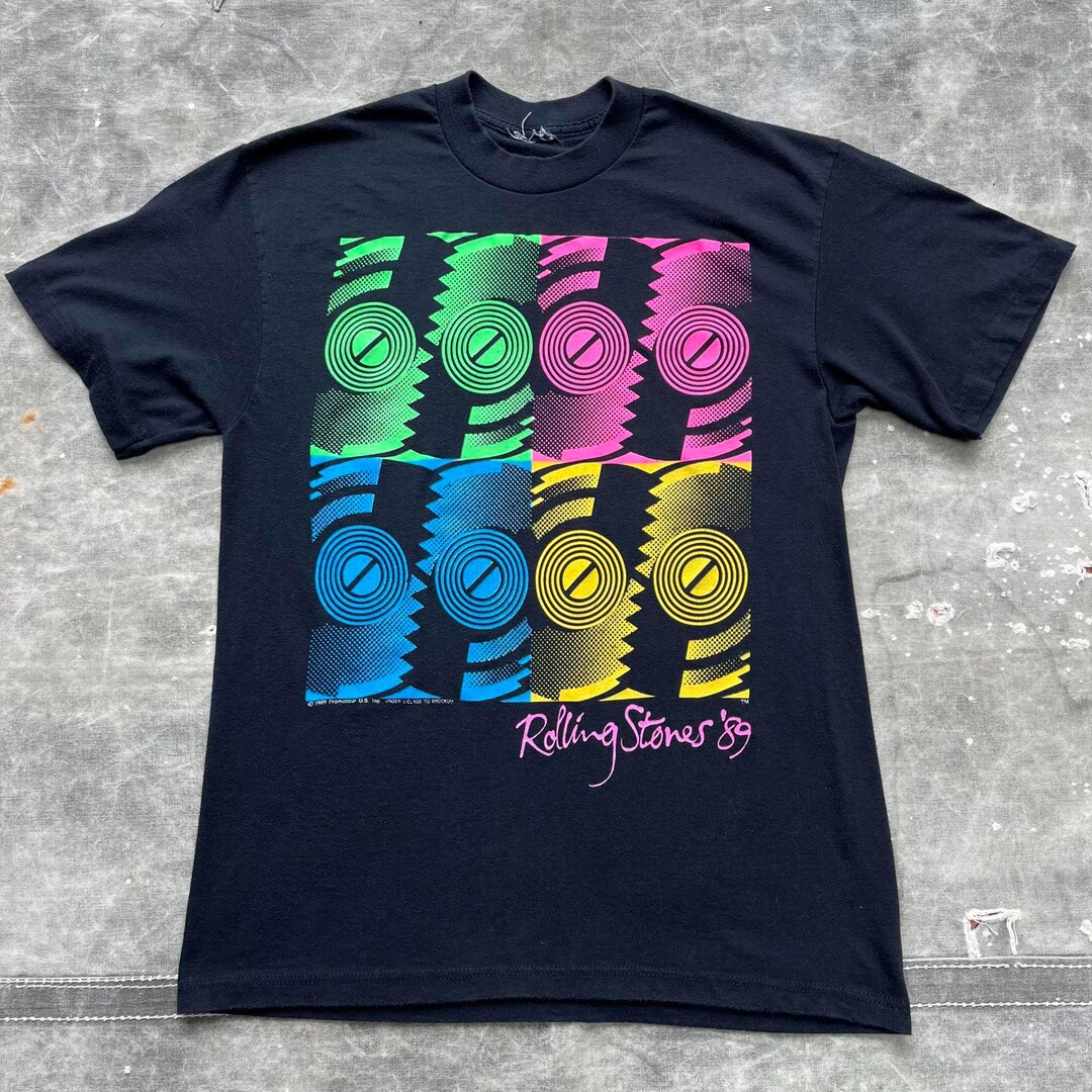 Vintage 1989 the Rolling Stones Steel Wheels Tour Shirt - Etsy