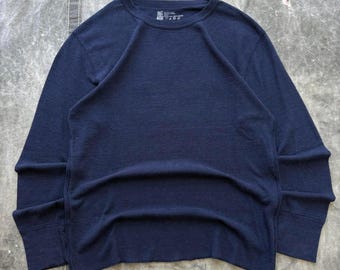 Vintage Y2K Faded Glory Black Grunge Thermal Waffle Shirt - Etsy