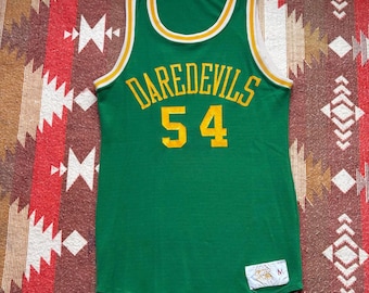 Vintage 70s Russell Athletic Daredevils Basketball Jersey