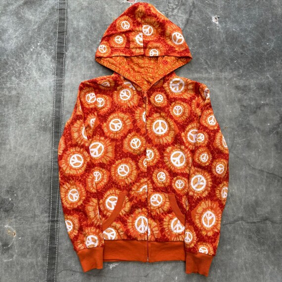 Vintage Y2K Reversible No Boundaries Skull Peace Sign Hoodie - Etsy