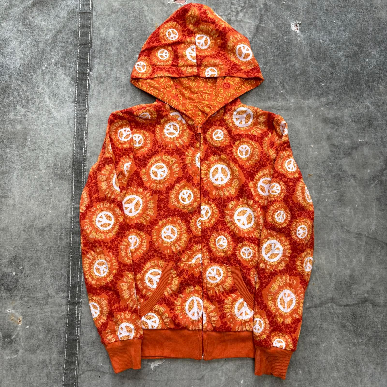Vintage Y2K Reversible No Boundaries Skull Peace Sign Hoodie - Etsy
