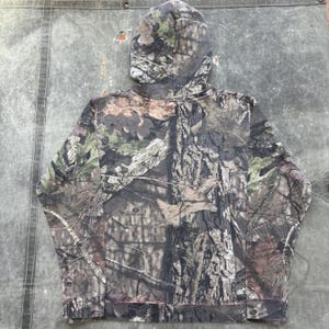 Pull à capuche vintage Mossy Oak Break Up camouflage rose de l'an 2000 image 5