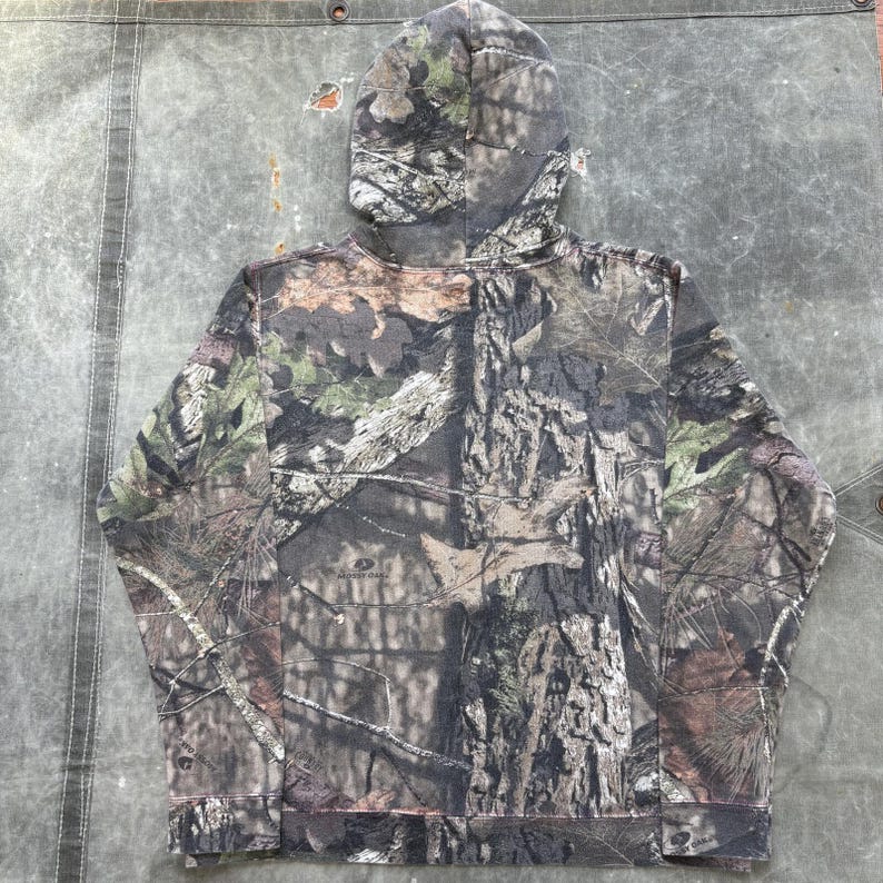 Pull à capuche vintage Mossy Oak Break Up camouflage rose de l'an 2000 image 5