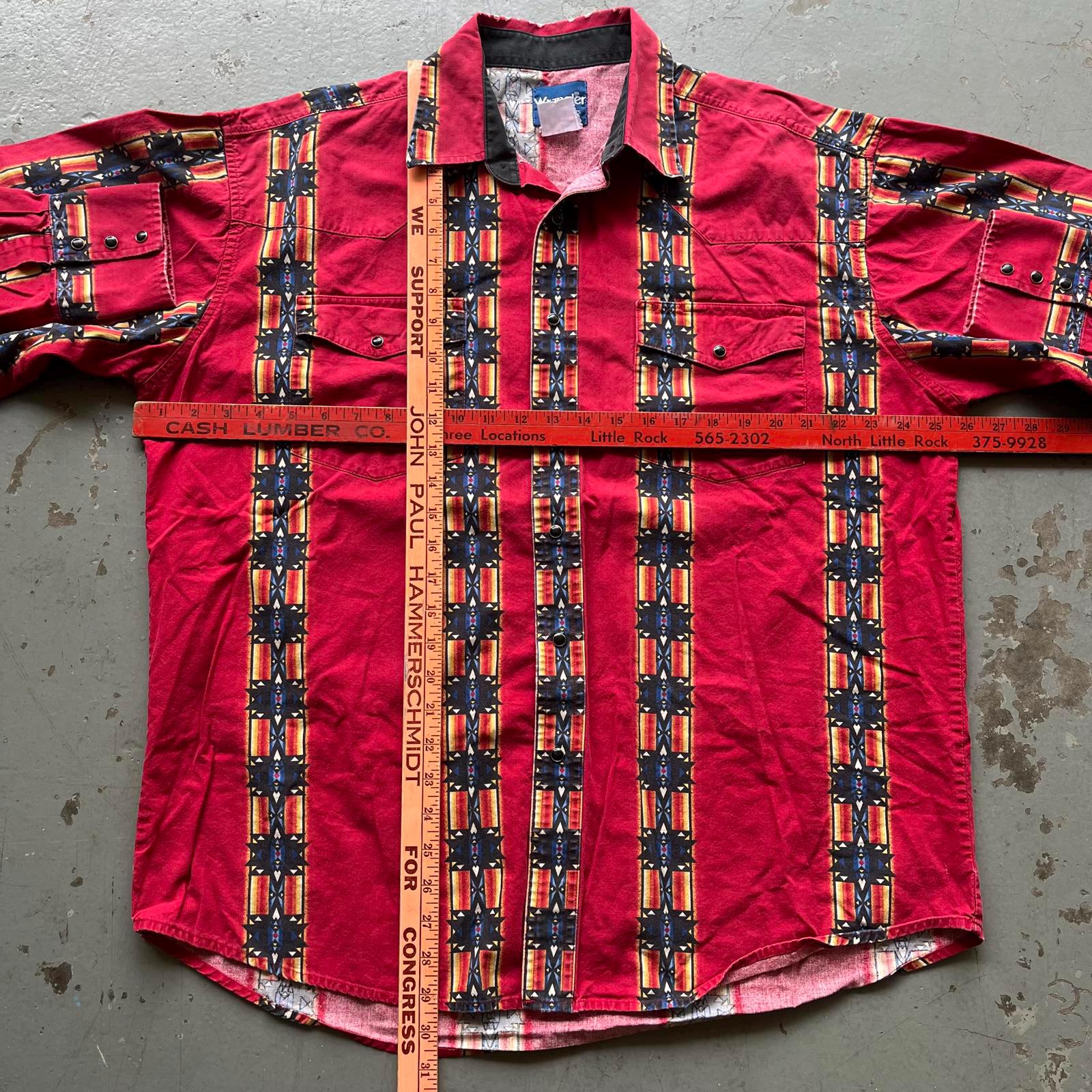 Vintage Aztec Wrangler Brushpopper Pearl Snap Western Shirt - Etsy