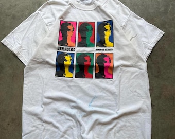 Vintage 90s 00s BEN FOLDS FIVE Tour Tshirt Feel My Pain Punk Emo  