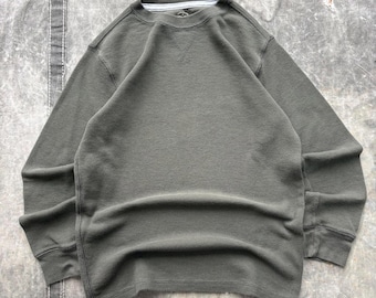 Vintage Y2K Faded Glory Black Grunge Thermal Waffle Shirt - Etsy