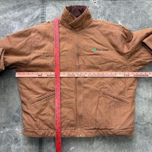 Vintage Y2K Carhartt Detroit Style Tan Brown Workwear Grunge Jacket image 4