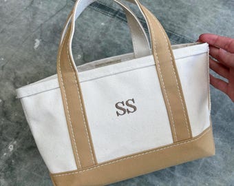 バッグ 90s L.L. Bean Boat And Tote Trout llbean Vintage 90s Deadstock Canvas L.L. Bean Boat and Tote Mini - Etsy