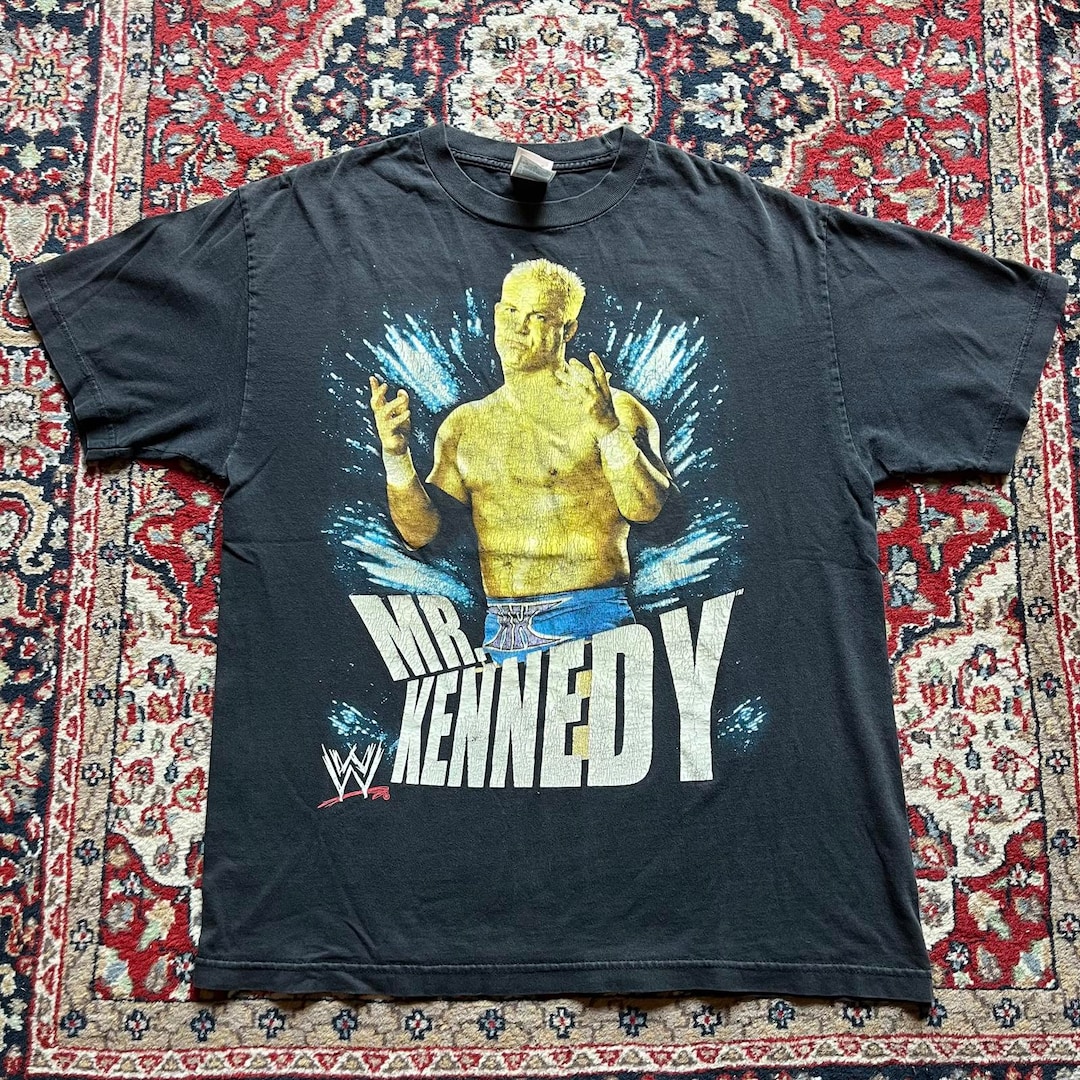 Vintage Y2K Mr. Kennedy Talk Loud Hit Harder Wrestling Shirt