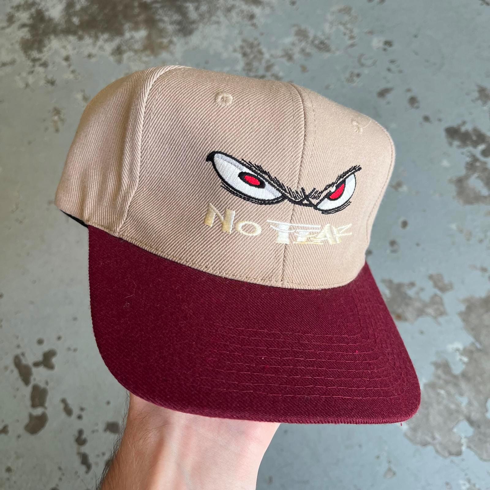 Vintage 90s Y2K No Fear Embroidered Eyes Adjustable Hat - Etsy