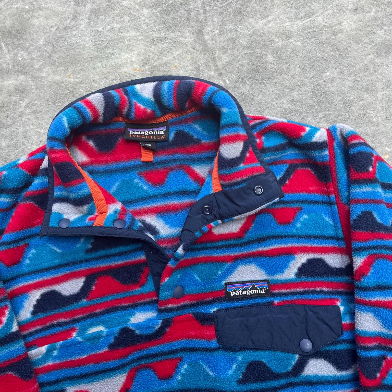 【廃盤レア】patagonia 13AW Synchilla Snap-T M PATAGONIA Synchilla Snap T fleece pullover AZTEC TRIBAL Men's SIZE