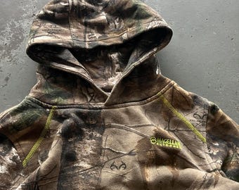 Sweat à Capuche Vintage Y2K Schmidt Realtree – Camo, Taille M, Doublure Thermique