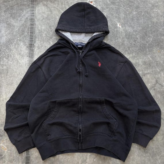 Vintage Y2K U.S. Polo Assn. Full Zip Thermal Lined Hoodie - Etsy