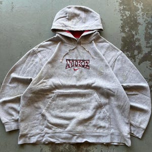 Vintage Y2K Nike Center Swoosh Distressed Grunge Hoodie - Etsy