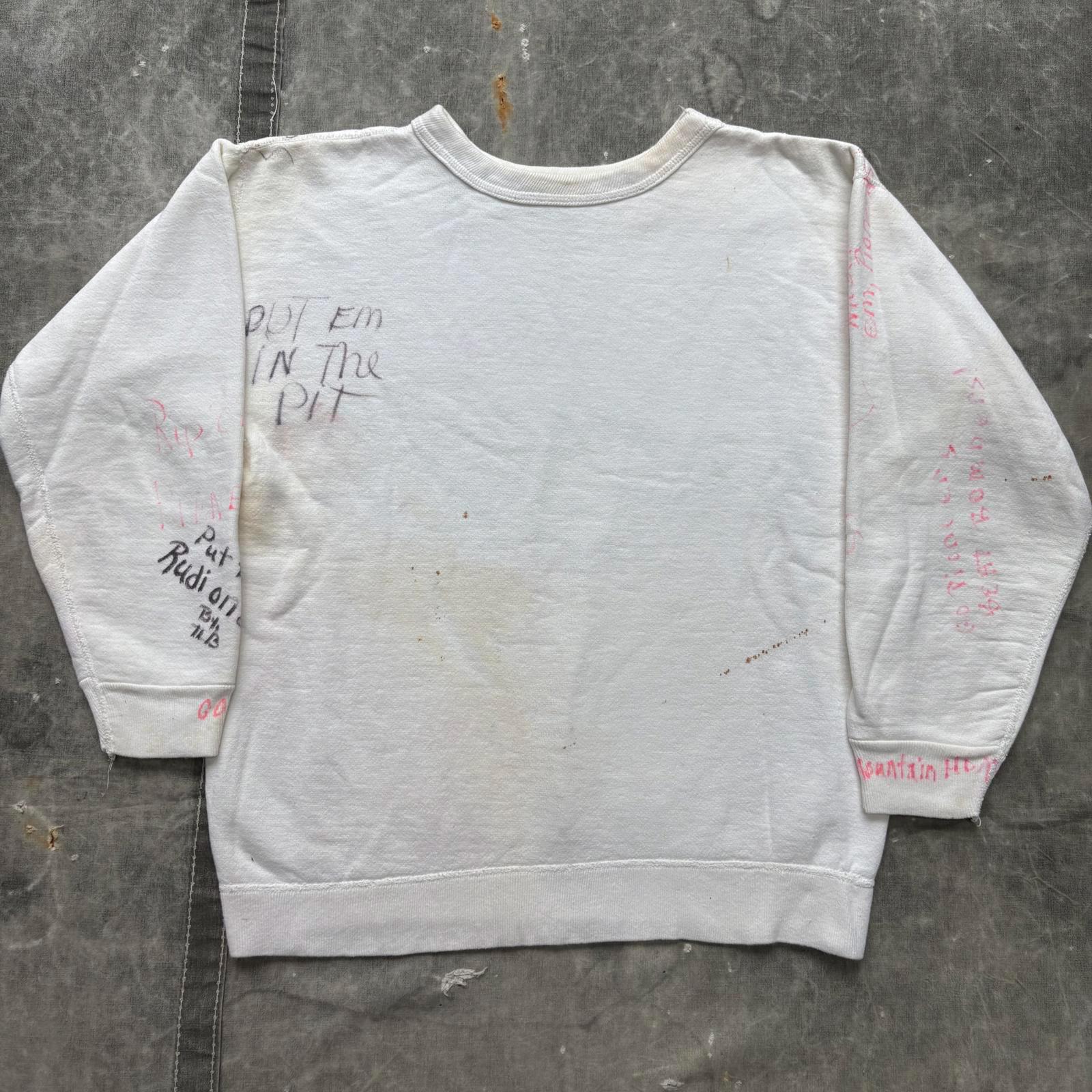 Vintage 60s Hand Drawn Writing Joke Senior School Sweatshirt - Etsy