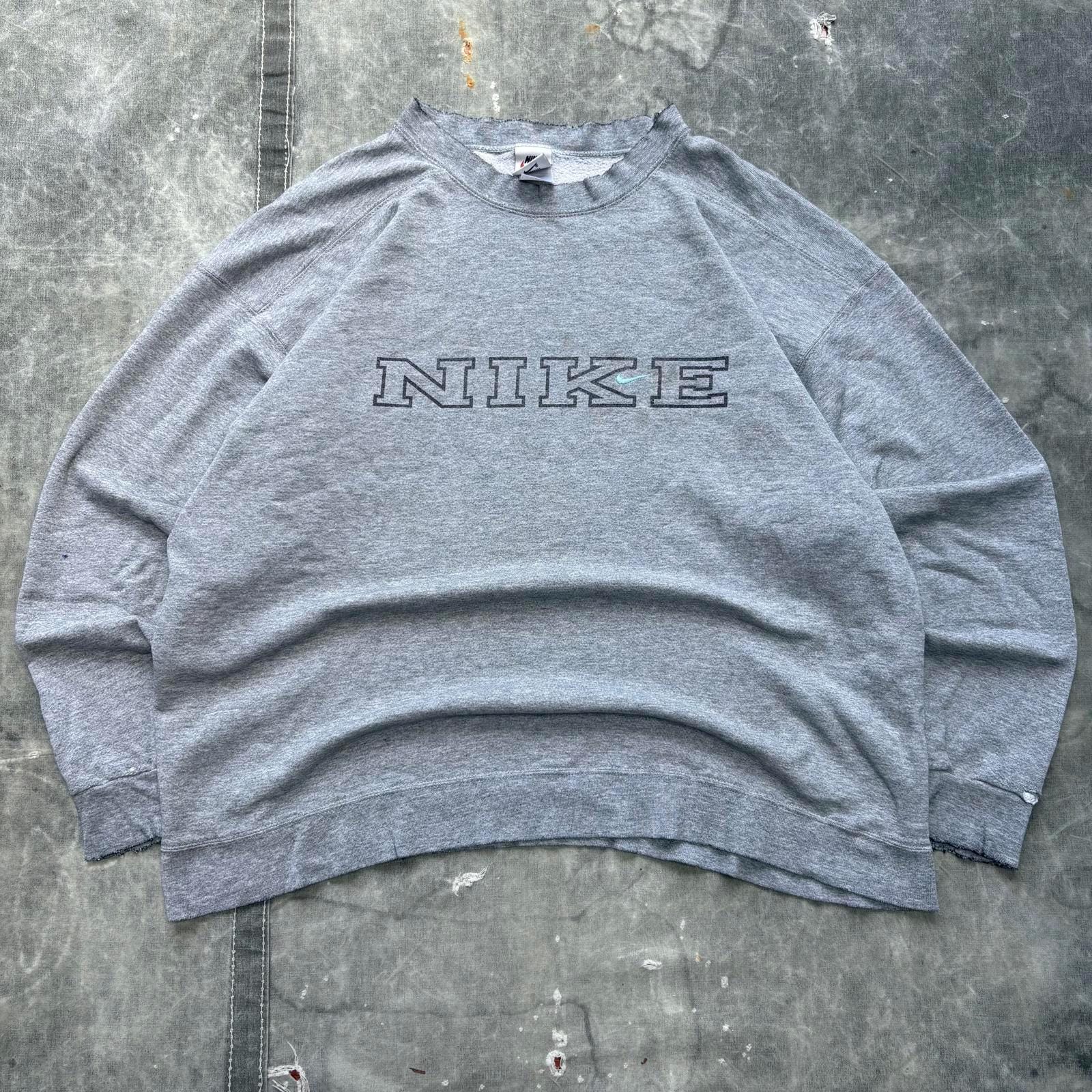 90s nike spellout sweatshirt