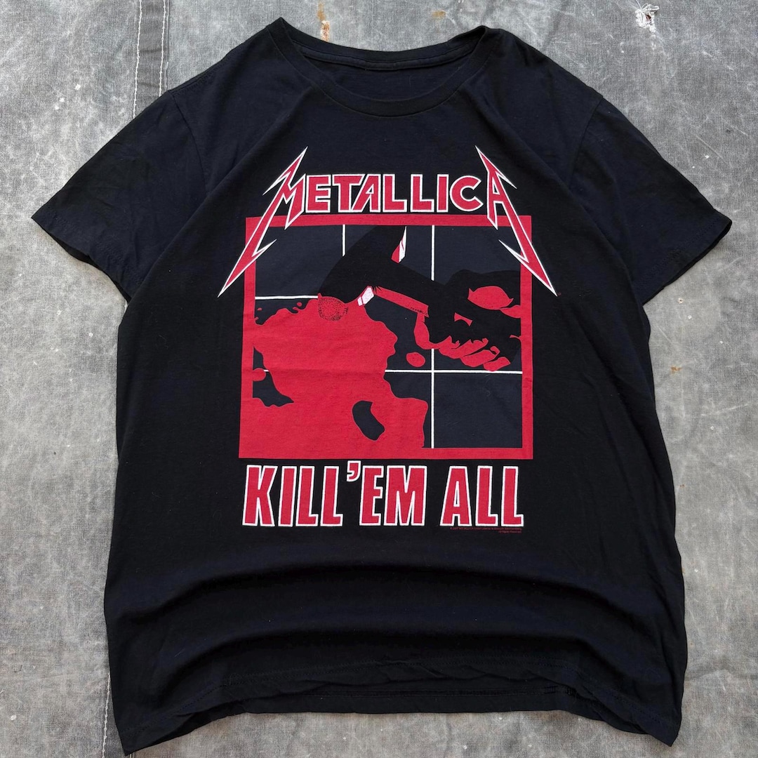 Vintage Y2K Metallica Kill 'em All Ride the Lightning Shirt - Etsy