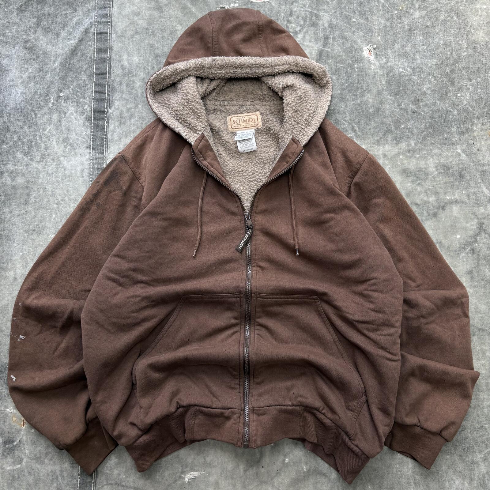 Vintage Y2K Distressed Chocolate Brown Sherpa Lined Hoodie - Etsy