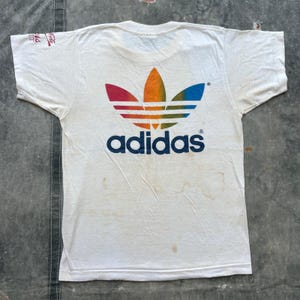 Adidas Rainbow Trefoil Vintage - Etsy