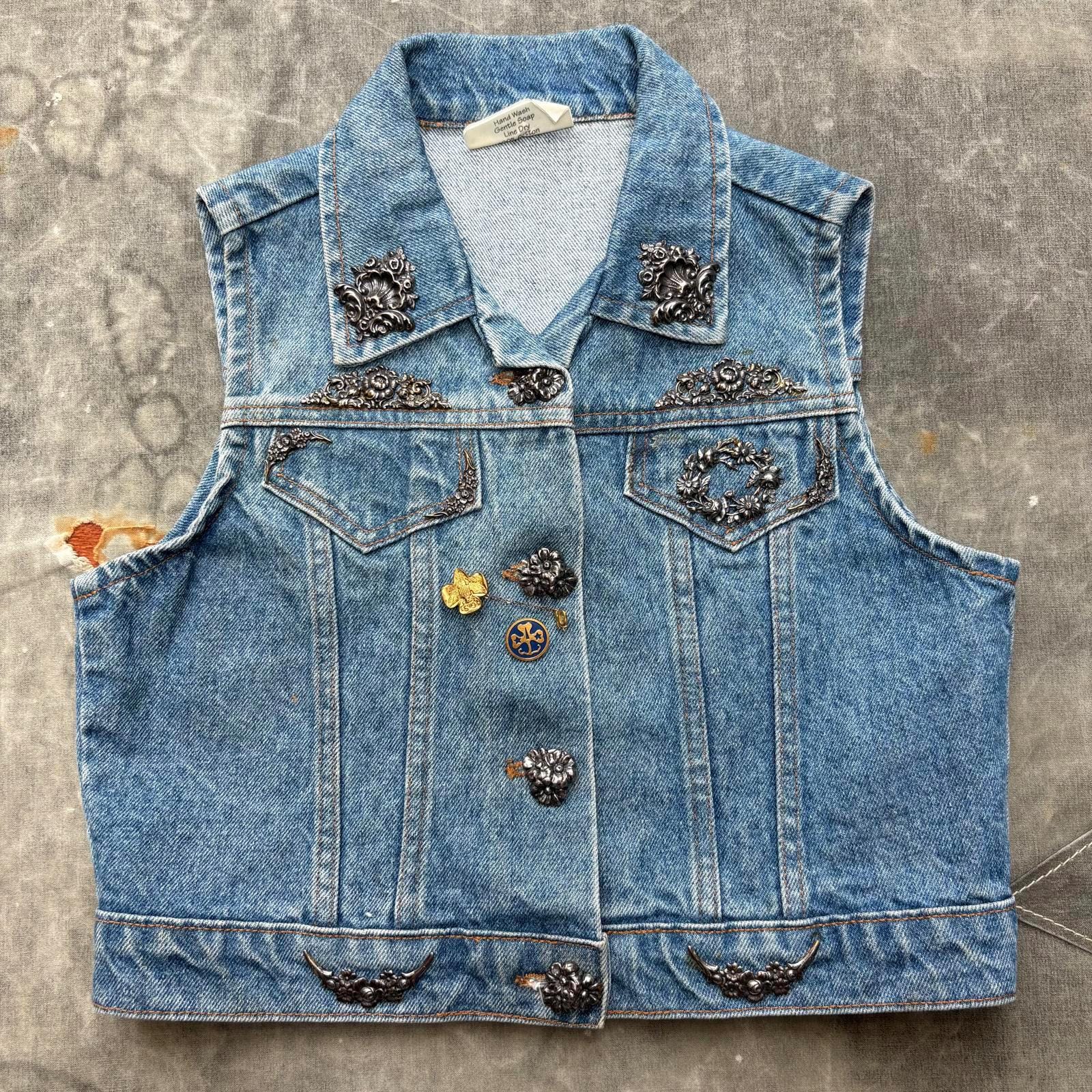 Metal denim vests - Etsy 日本