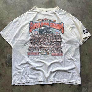 Vintage 90s Denver Broncos Super Bowl Champions Starter Football NFL Shirt