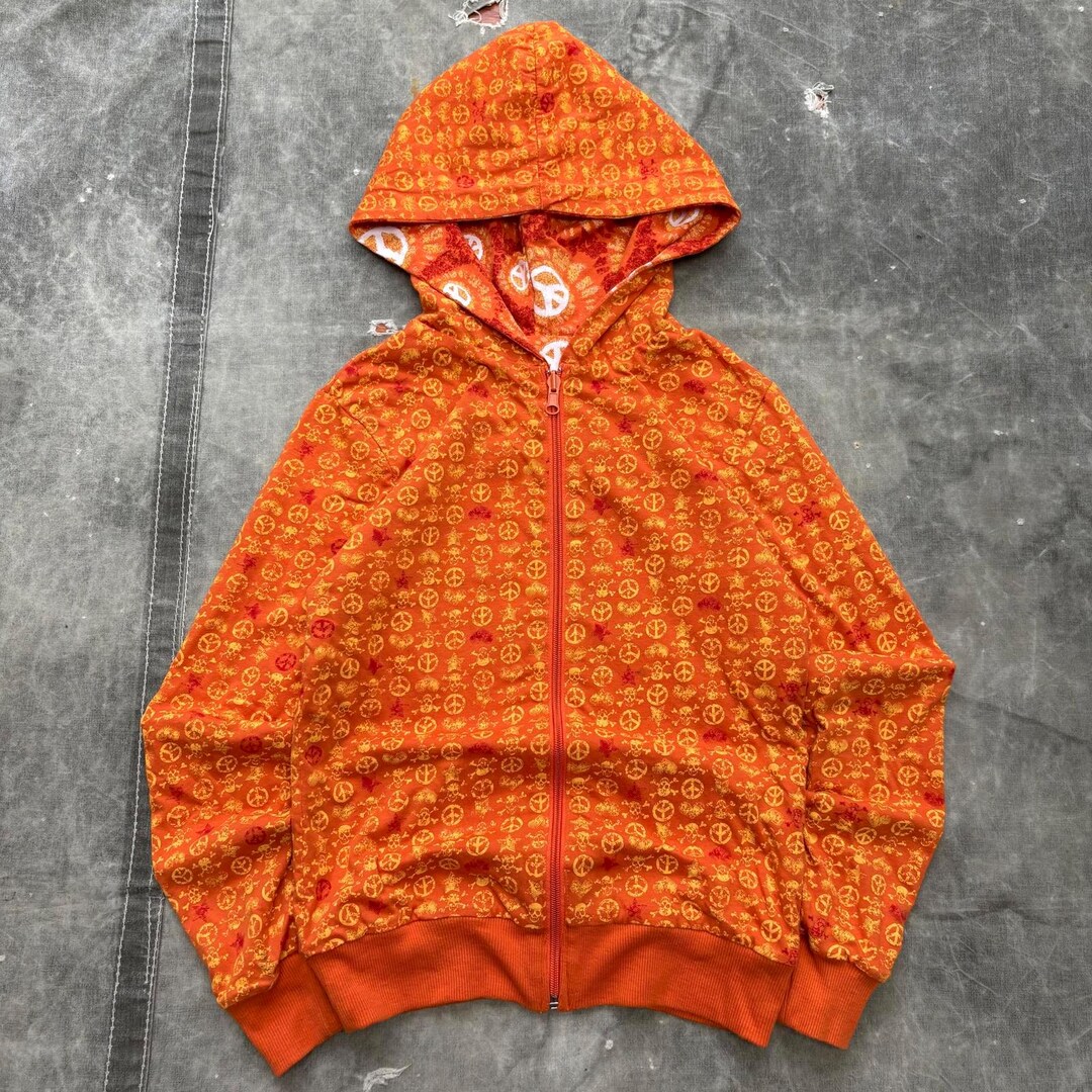 Vintage Y2K Reversible No Boundaries Skull Peace Sign Hoodie - Etsy