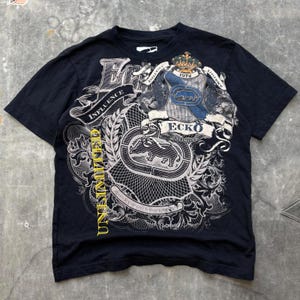 Vintage Y2K Ecko Unltd. Grunge Graphic Women’s Baby Tee