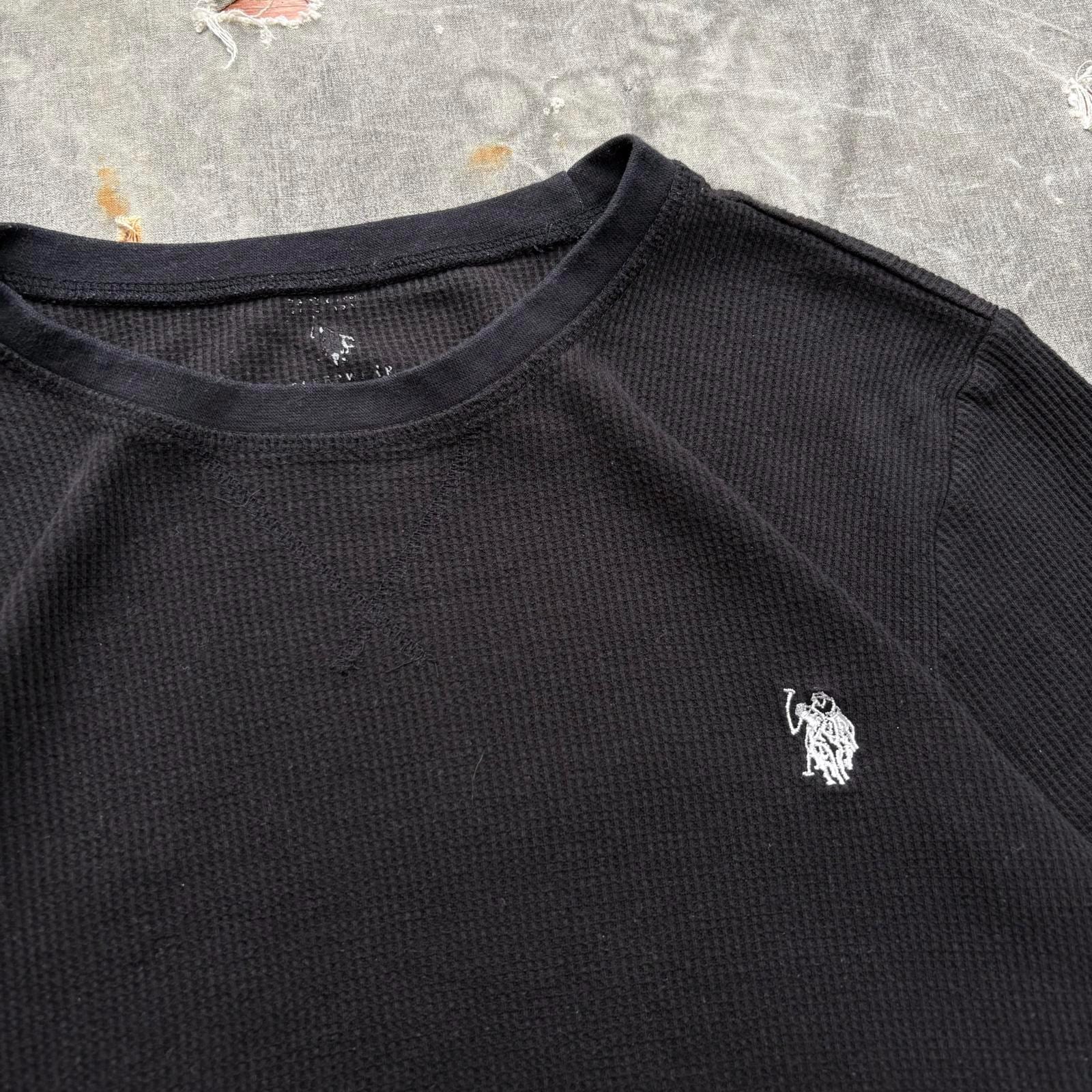 Vintage Y2K U.S. Polo Assn. Black Grunge Skate Thermal Shirt - Etsy