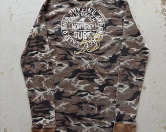 Vintage Y2K Old Navy California Surf Camo Thermal Shirt - Etsy