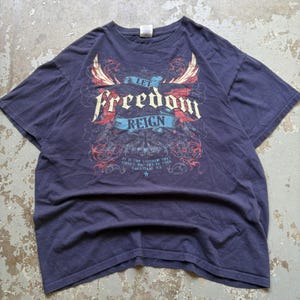Vintage Y2K Freedom Affliction Bible Verse Jesus Shirt